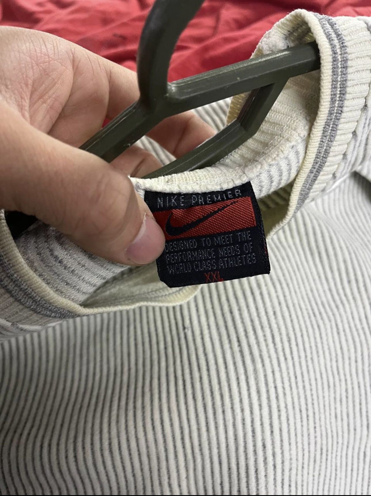 Nike × Vintage Vintage Nike tee sweat(knitted) tee logo size L Size US L / EU 52-54 / 3 - 2 Thumbnail