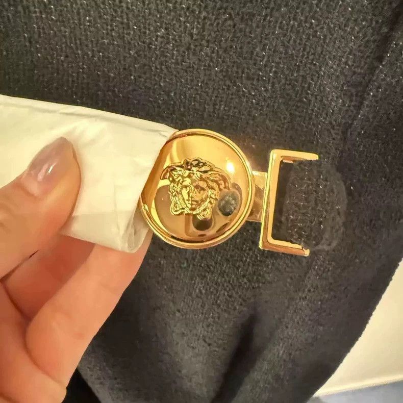 Versace Versace Medusa gold buckle waist dress Size M / US 6-8 / IT 42-44 - 4 Thumbnail