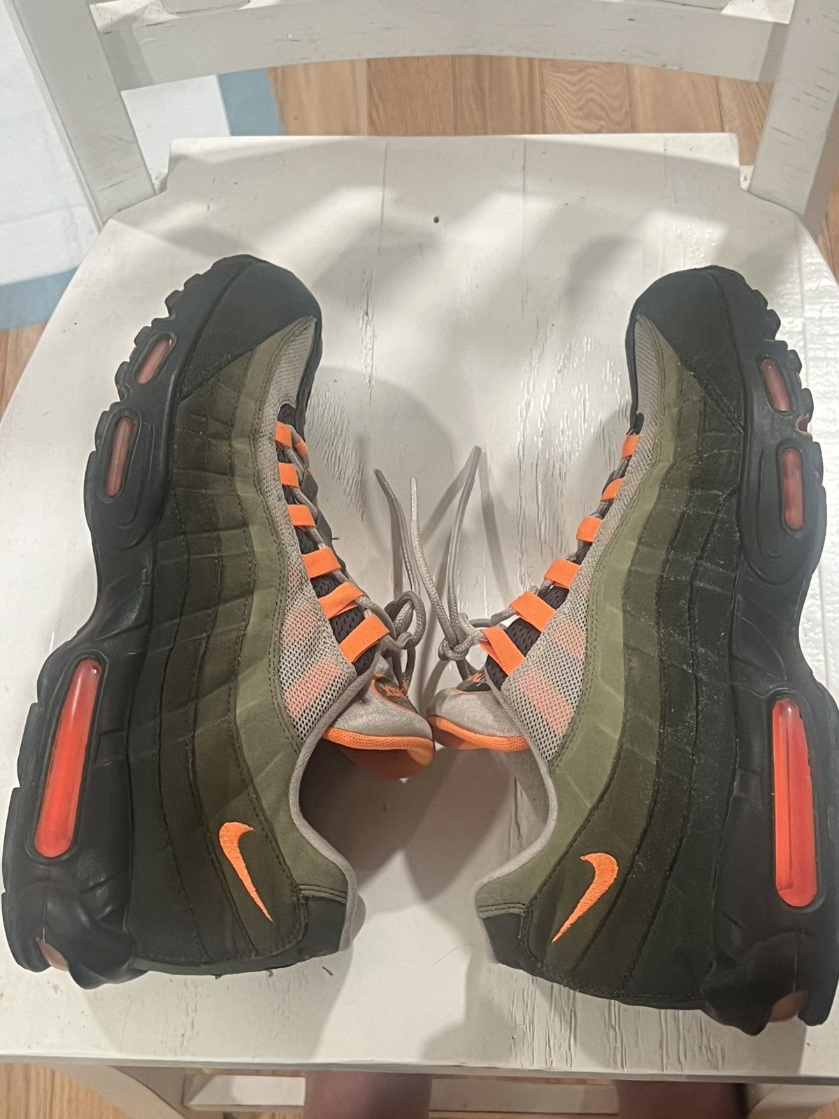 Nike Nike Air Max 95 OG “Neutral Olive Total Orange” Size US 14 / EU 47 - 2 Thumbnail