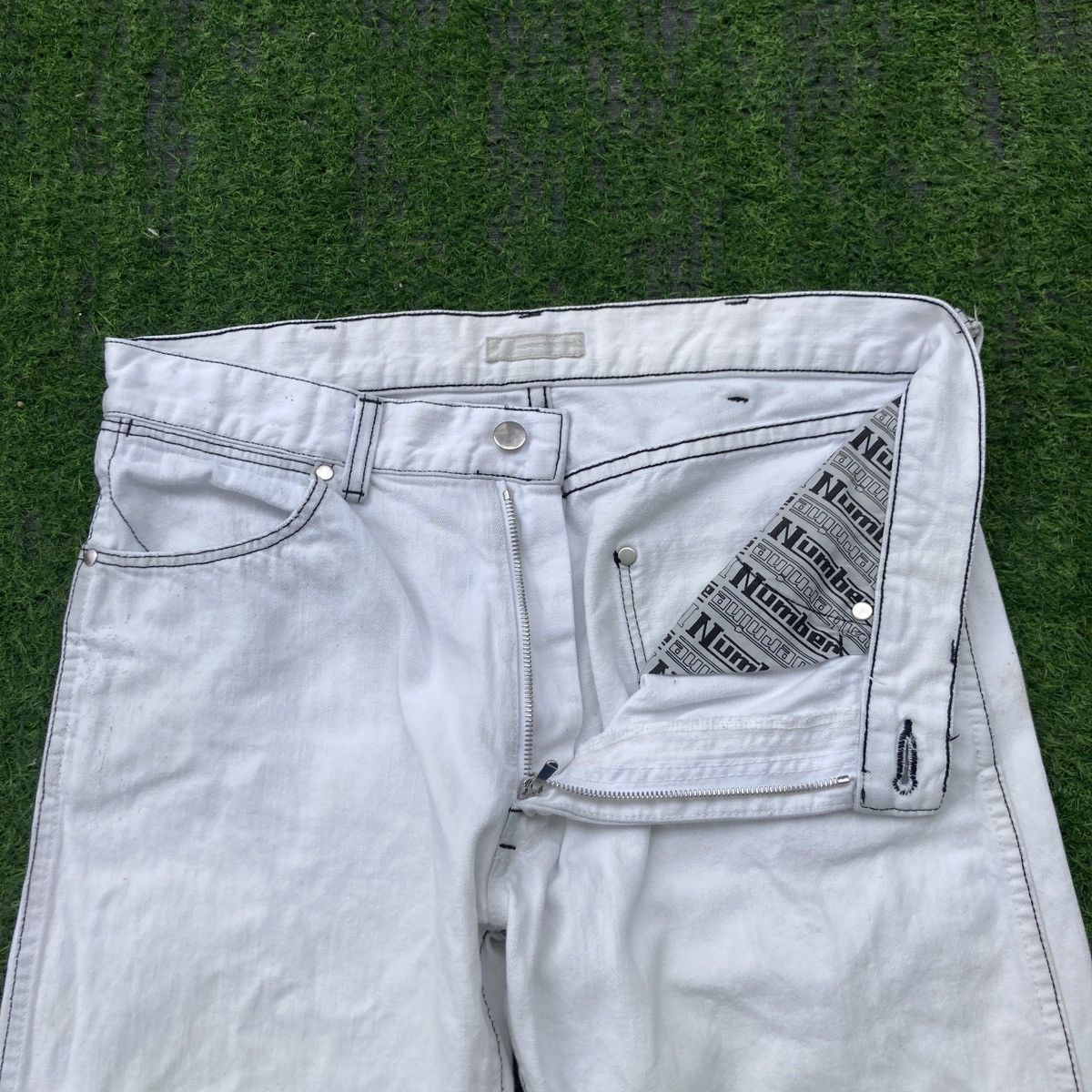 Number (N)ine NUMBER NINE DISTRESSED JEANS Size US 34 / EU 50 - 8 Thumbnail