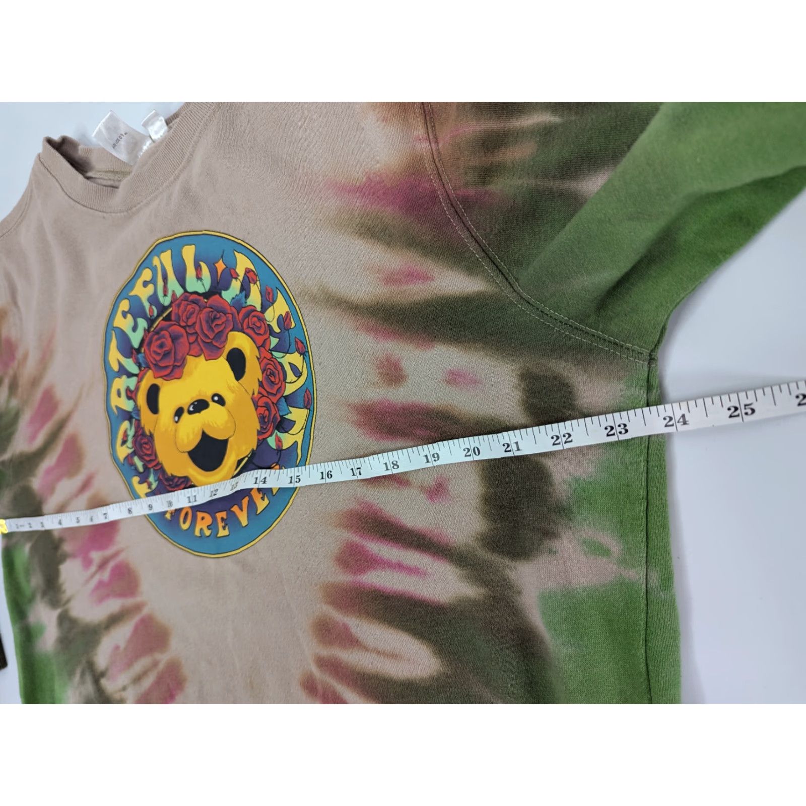 Vintage Grateful Dead Sweatshirt Womens 2XL Brown Tie Dye Bear Roses Hippie Band Pullover Crew Neck Long Sleeve Cotton Blend Knit Casual Size XXL / US 16-18 / IT 52-54 - 6 Thumbnail