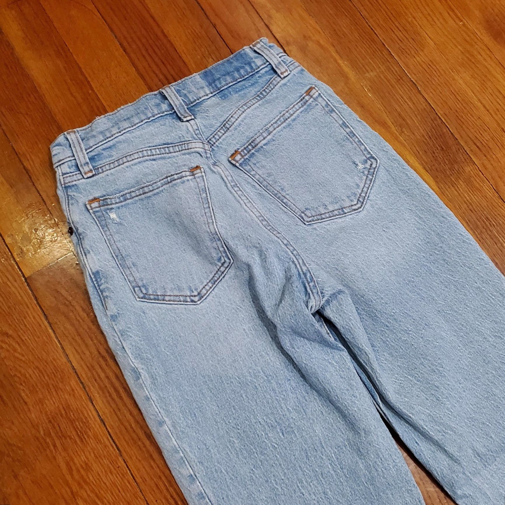 Abercrombie & Fitch VINTAGE Abercrombie & Fitch Jeans Womens 24 00R Light Wash 90s Straight Ultra High Rise Size 24" / US 00 / IT 34 - 3 Thumbnail