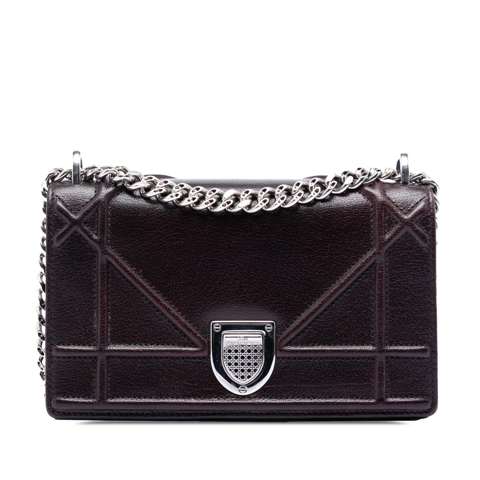 Dior Mini Grained Calfskin Diorama Flap Size ONE SIZE - 1 Thumbnail