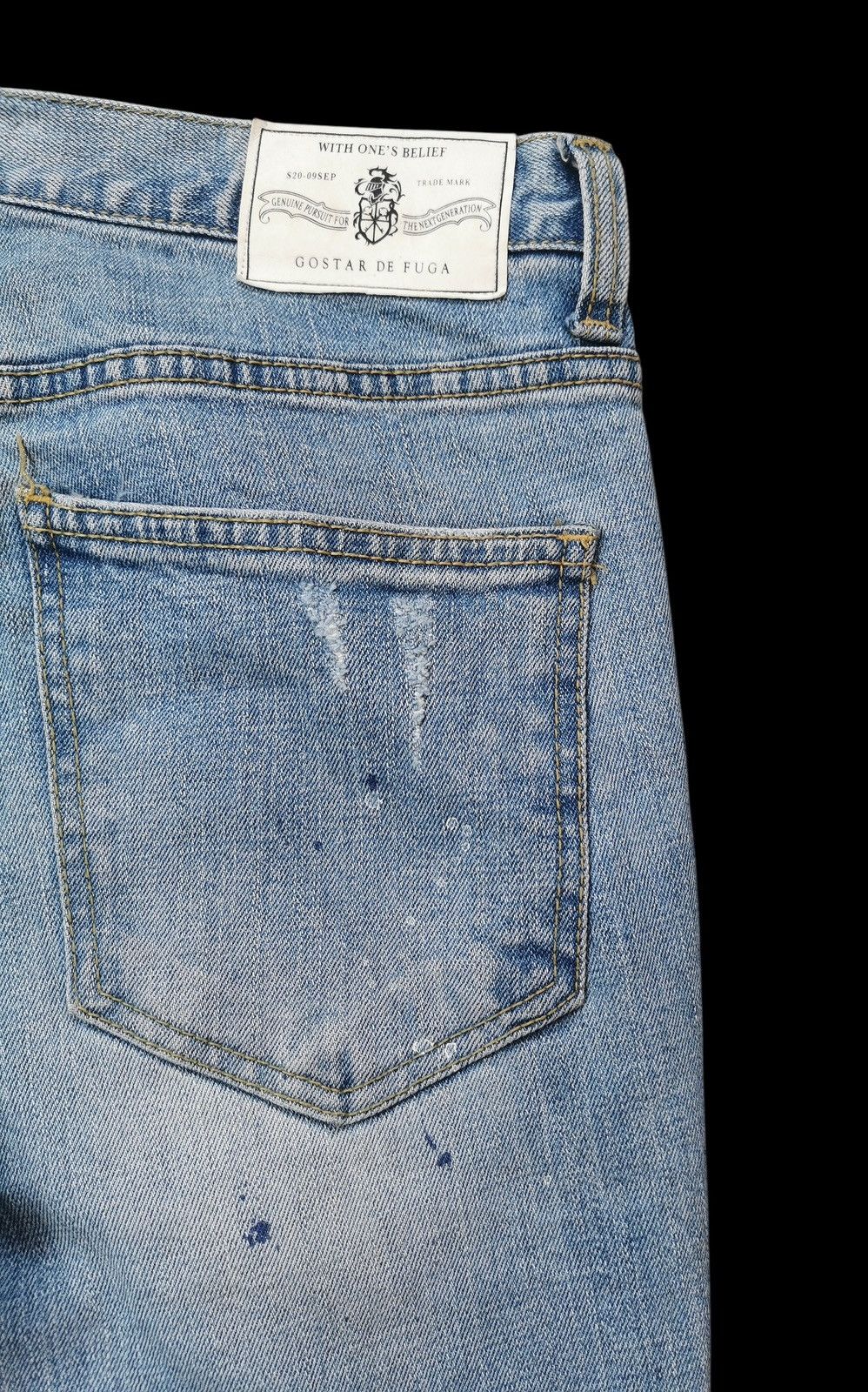 GOSTAR DE FUGA Go Star de Fuga Distressed Skinny Jeans - Size 44 (W32) Size US 32 / EU 48 - 8 Thumbnail