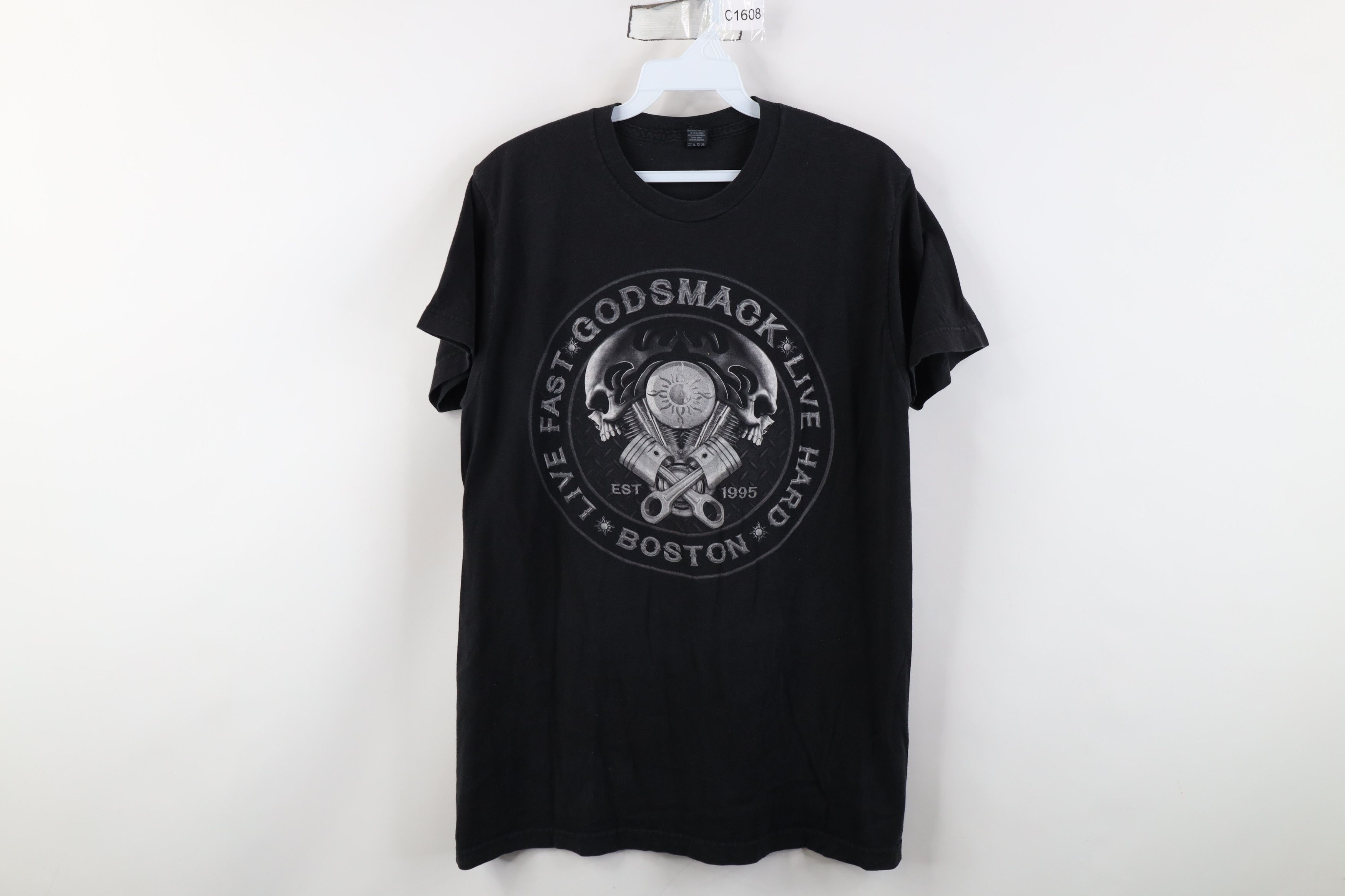 Vintage Y2K Skull Motorcycle Tribal 2018 Tour Godsmack Band T-Shirt Size US M / EU 48-50 / 2 - 1 Thumbnail