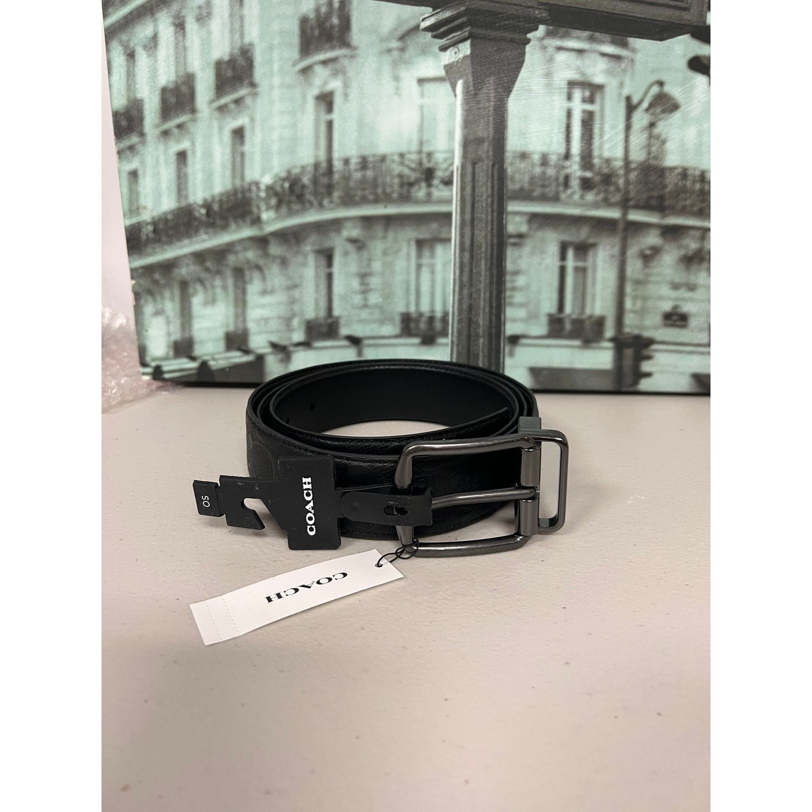 Coach Coach CQ024 Harness Buckle Cut-To-Size Reversible Belt Size ONE SIZE - 1 Thumbnail