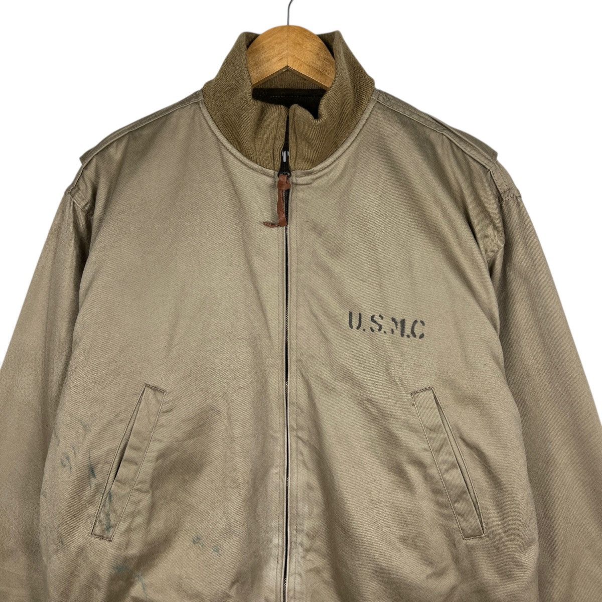 Vintage Houston Tanker Comanders Usmc Us Marines Camp Lejune Jacket Size US M / EU 48-50 / 2 - 3 Thumbnail