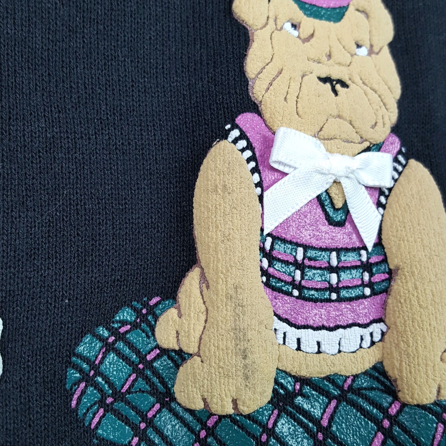 Vintage VINTAGE Blooming & Co Golf Dog Sweatshirt Shirt Mens Crewneck 80s Collared Pullover Knit Cotton Black Regular Size M Size US M / EU 48-50 / 2 - 5 Thumbnail