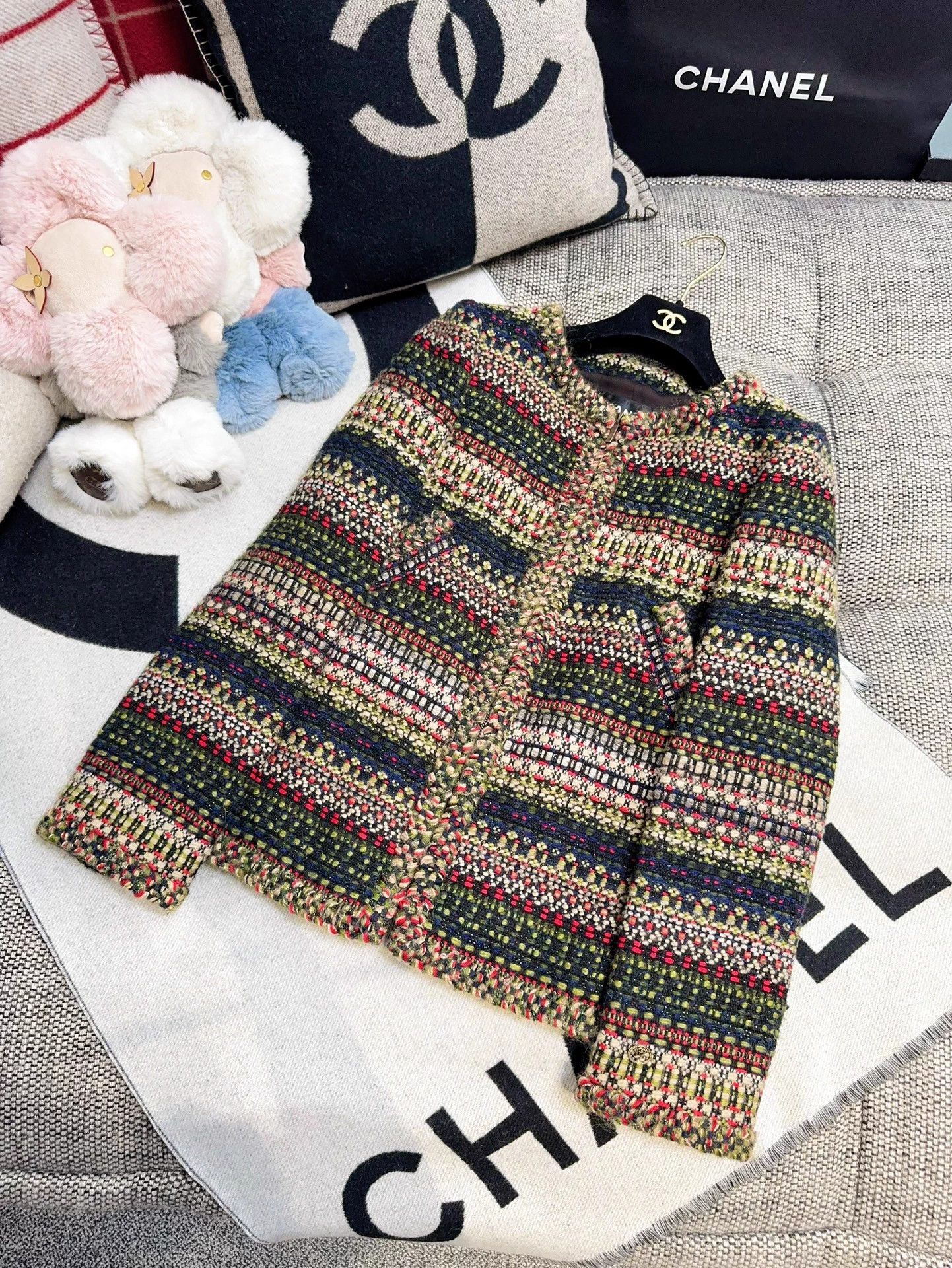 Chanel Women's 15A Salzburg Colored Tweed Jacket