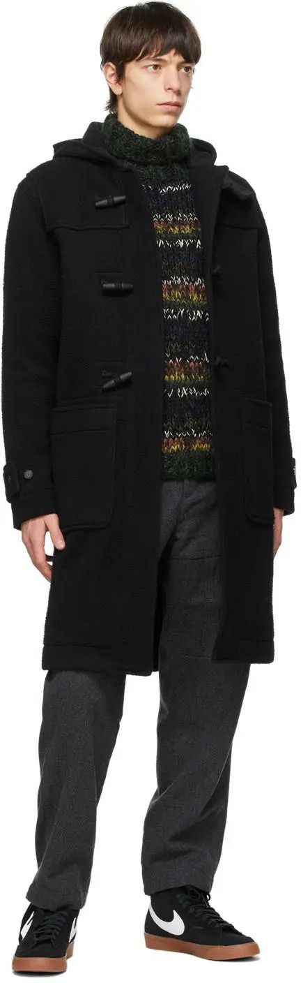 Our Legacy $875 - 50/L - Brushed Wool Coat - Black Size US L / EU 52-54 / 3 - 1 Thumbnail