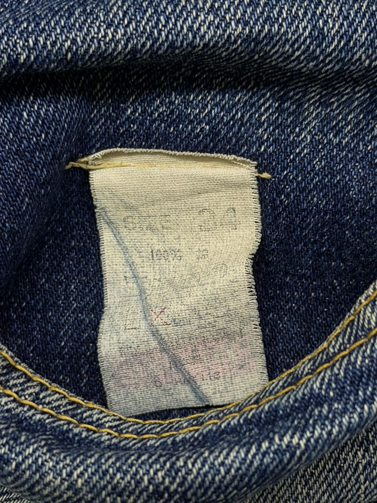 Denime Vintage 90s Denime Selvedge Denim Jeans Made in Japan | W33 Size US 33 - 15 Thumbnail