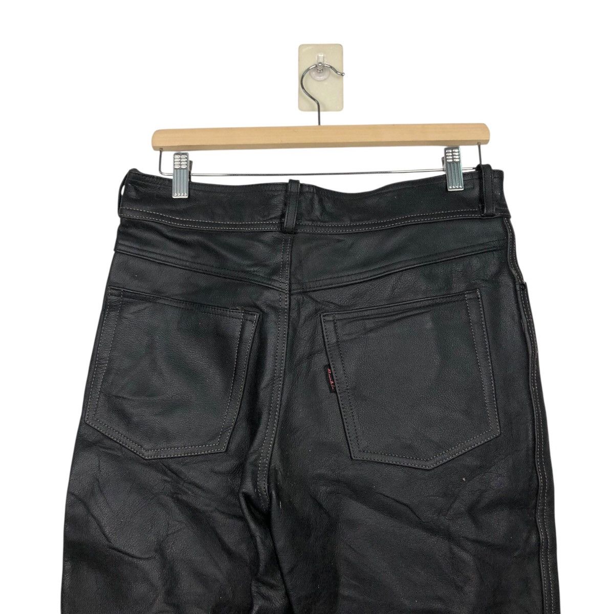 Vintage Rookie Leathers Black Protective Motorcycle Trousers Size US 30 / EU 46 - 10 Thumbnail
