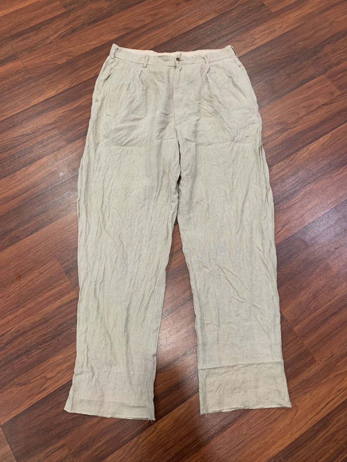 Comme des Garcons Vintage Comme des Garcons Homme Plus Linen Pants Size US 34 / EU 50 - 1 Thumbnail