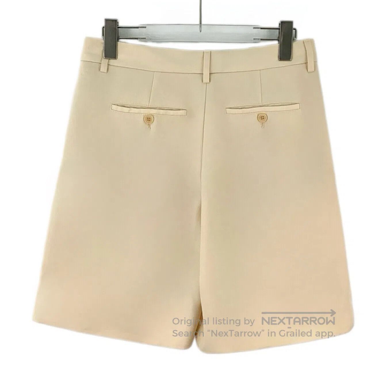 Burberry Burberry size M Beige Tb logo cashmere casual shorts| Size US 38 / EU 54 - 2 Thumbnail