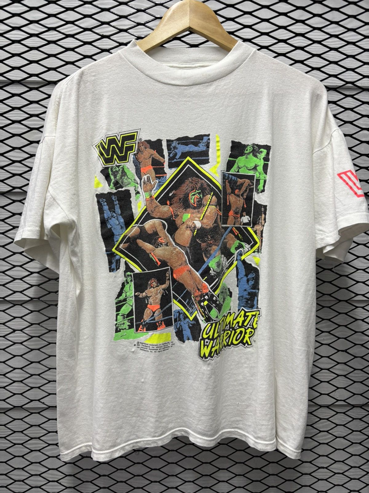 Vintage × WWF Ultimate Warrior 1991 vintage tee Size US L / EU 52-54 / 3 - 1 Thumbnail