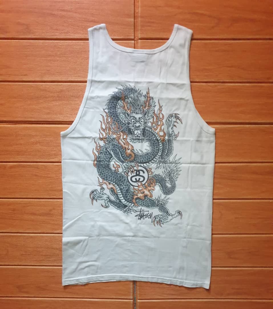Stussy 💥Stussy dragon retro design tank top shirt Size US M / EU 48-50 / 2 - 1 Thumbnail