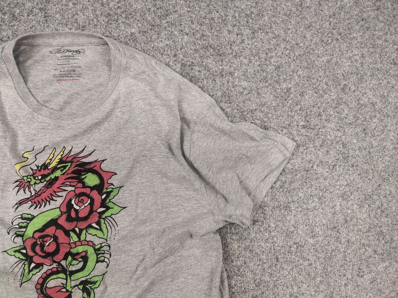 Ed Hardy Ed Hardy Vintage Y2K Style Dragon Japan Tattoo T Shirt Tee Size US M / EU 48-50 / 2 - 5 Thumbnail