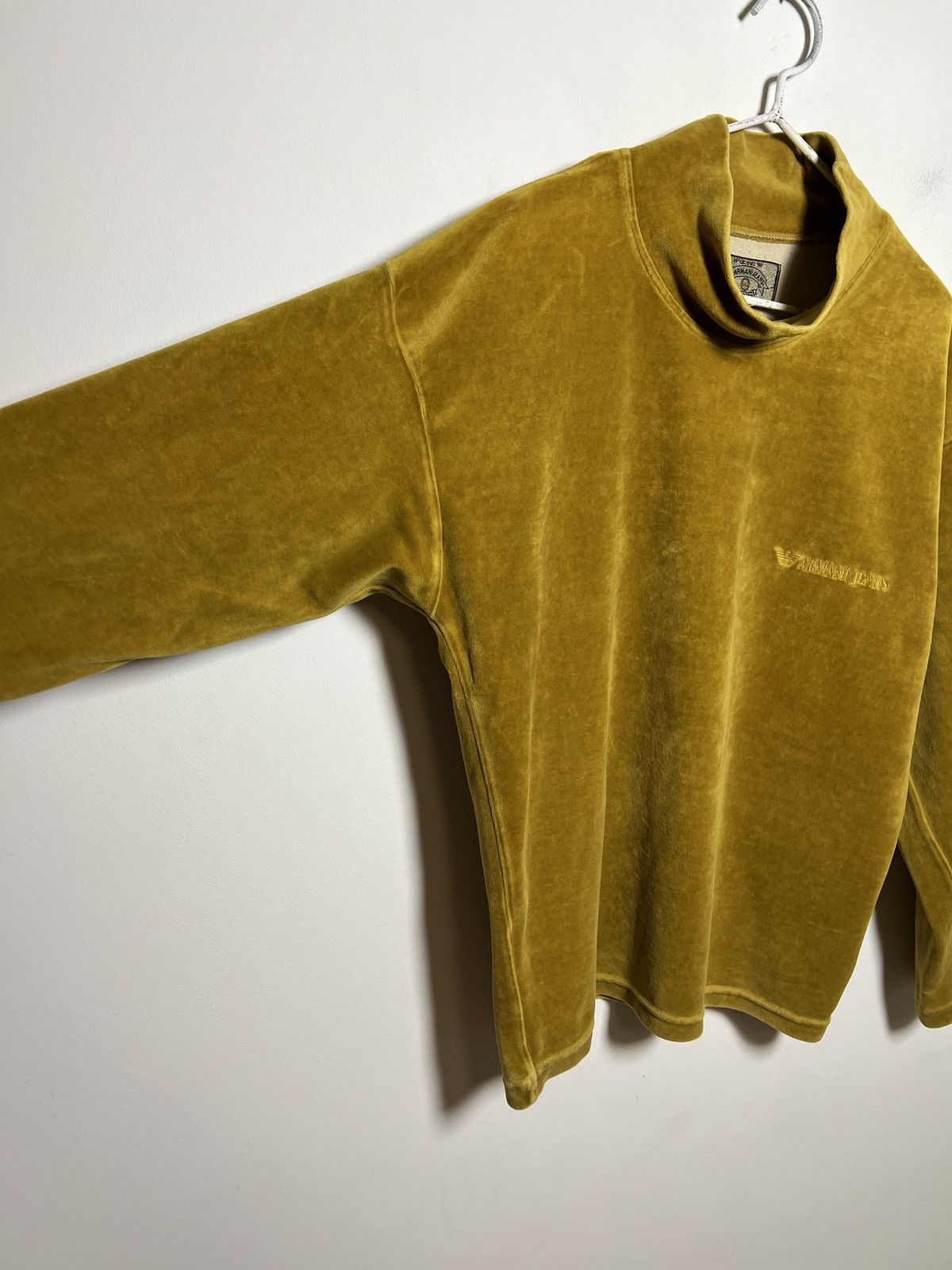 Giorgio Armani Vintage Armani Jeans velvet turtleneck Size US M / EU 48-50 / 2 - 7 Thumbnail