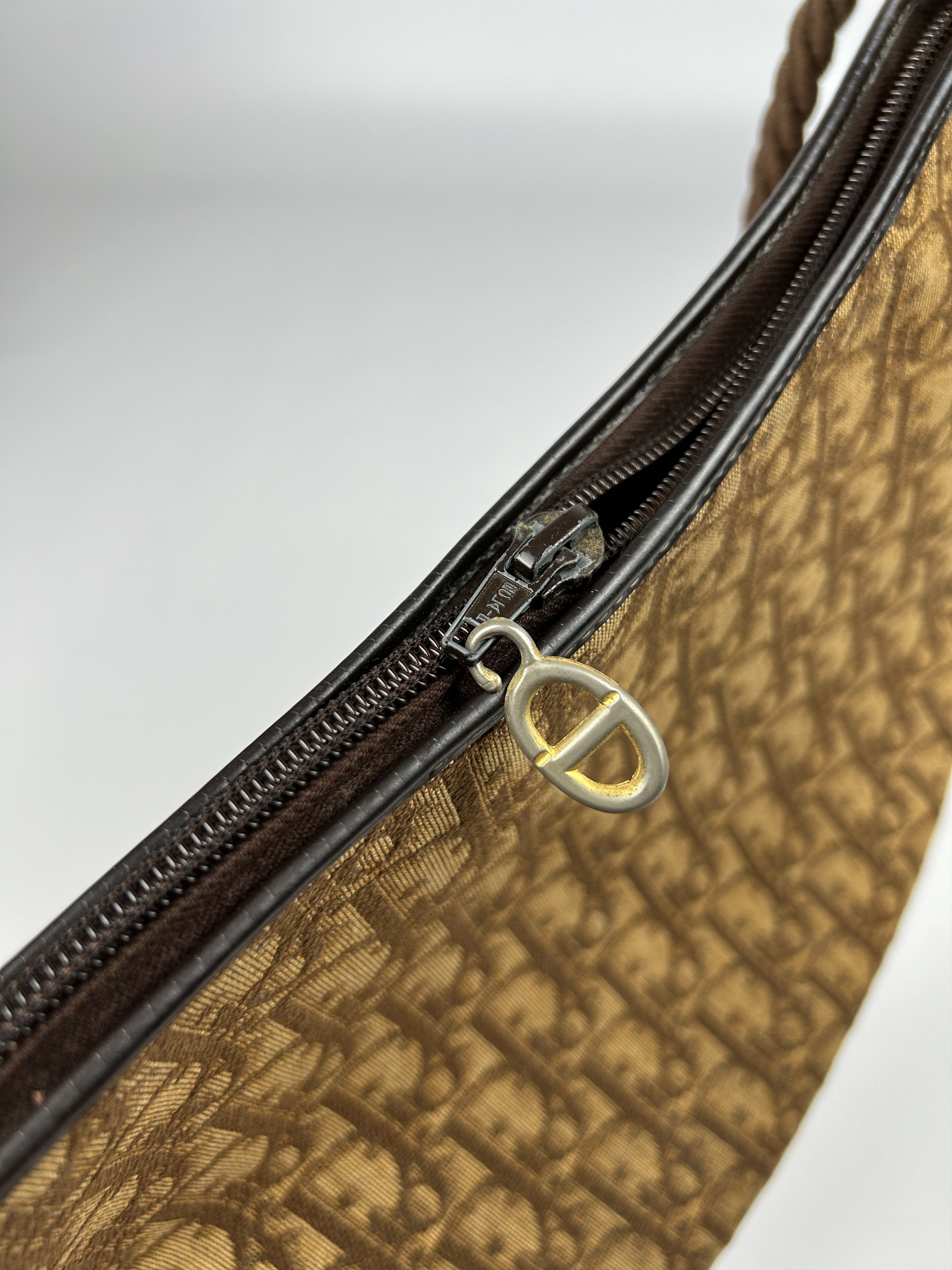 Dior Vintage 80s Dior trotter oblique monogram rope shoulder bag Size ONE SIZE - 20 Thumbnail
