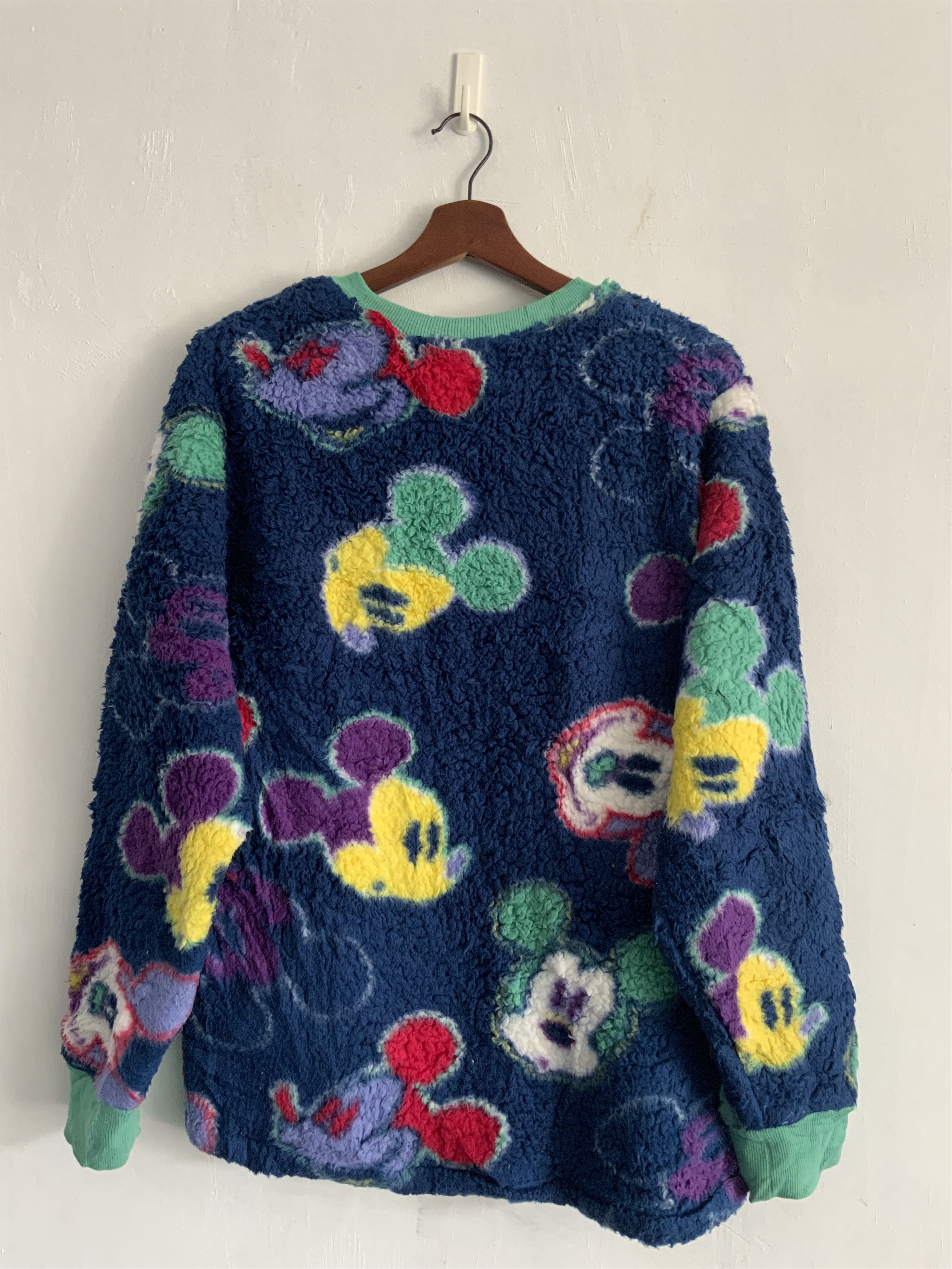 Japanese Brand Disney Mickey Mouse Fur Fleece Sweatshirt Size US S / EU 44-46 / 1 - 2 Thumbnail