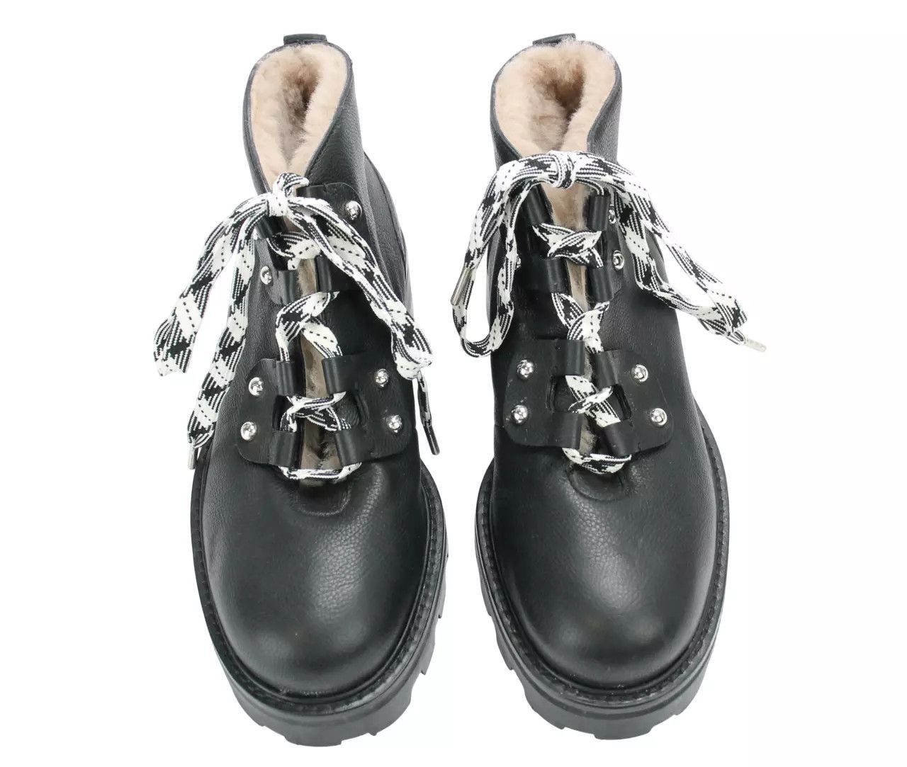 Jimmy Choo JIMMY CHOO Women's EU 37 Shearling Style Ankle Black Boots Size US 7 / IT 37 - 2 Thumbnail
