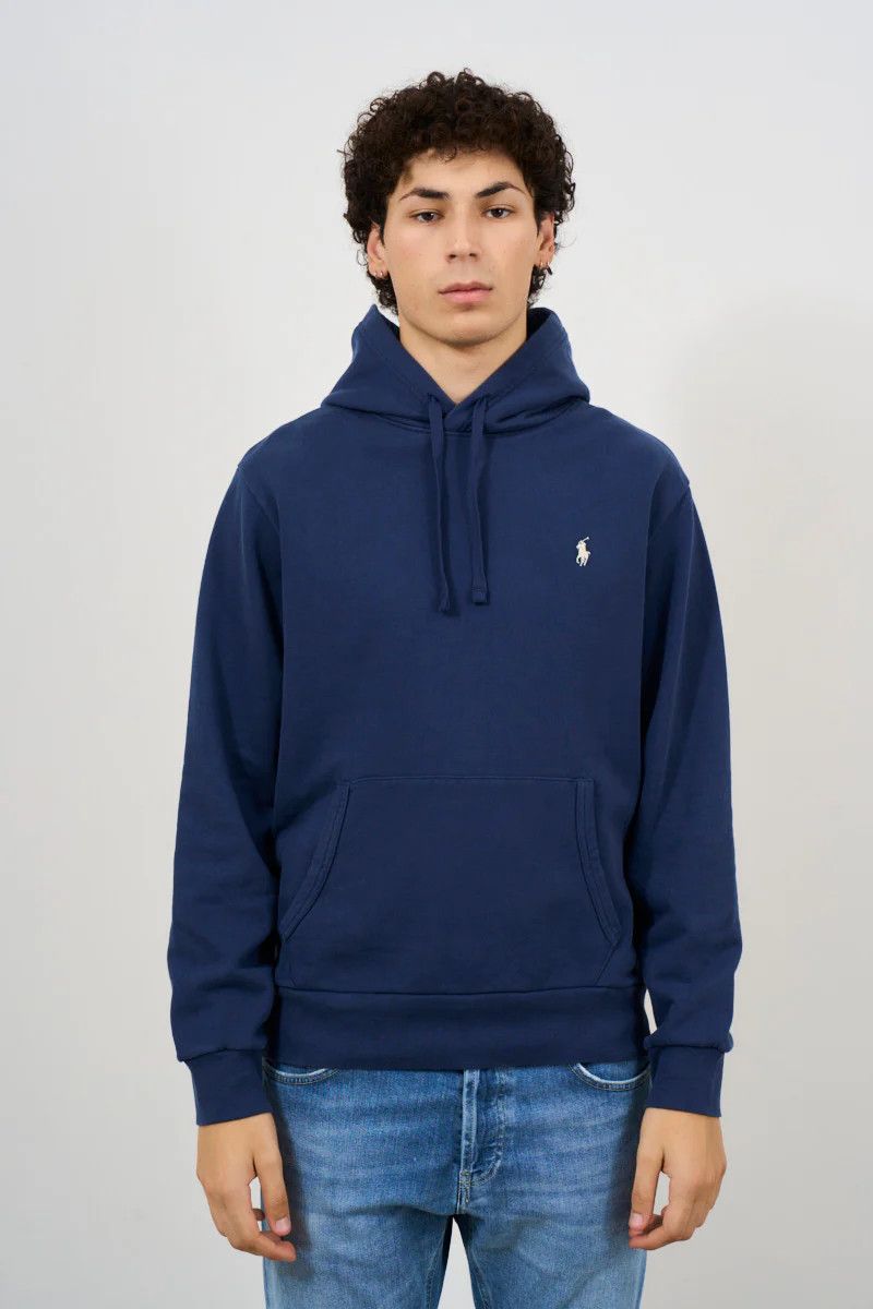 Polo Ralph Lauren o1s22i1n0125 Loopback Cotton Hoodie in Blue Size US L / EU 52-54 / 3 - 1 Thumbnail
