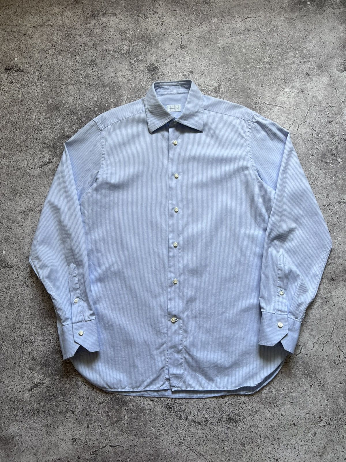 Ermenegildo Zegna Ermenegildo Zegna Classic Cotton Shirt Button Up Slim Fit Size US L / EU 52-54 / 3 - 1 Thumbnail