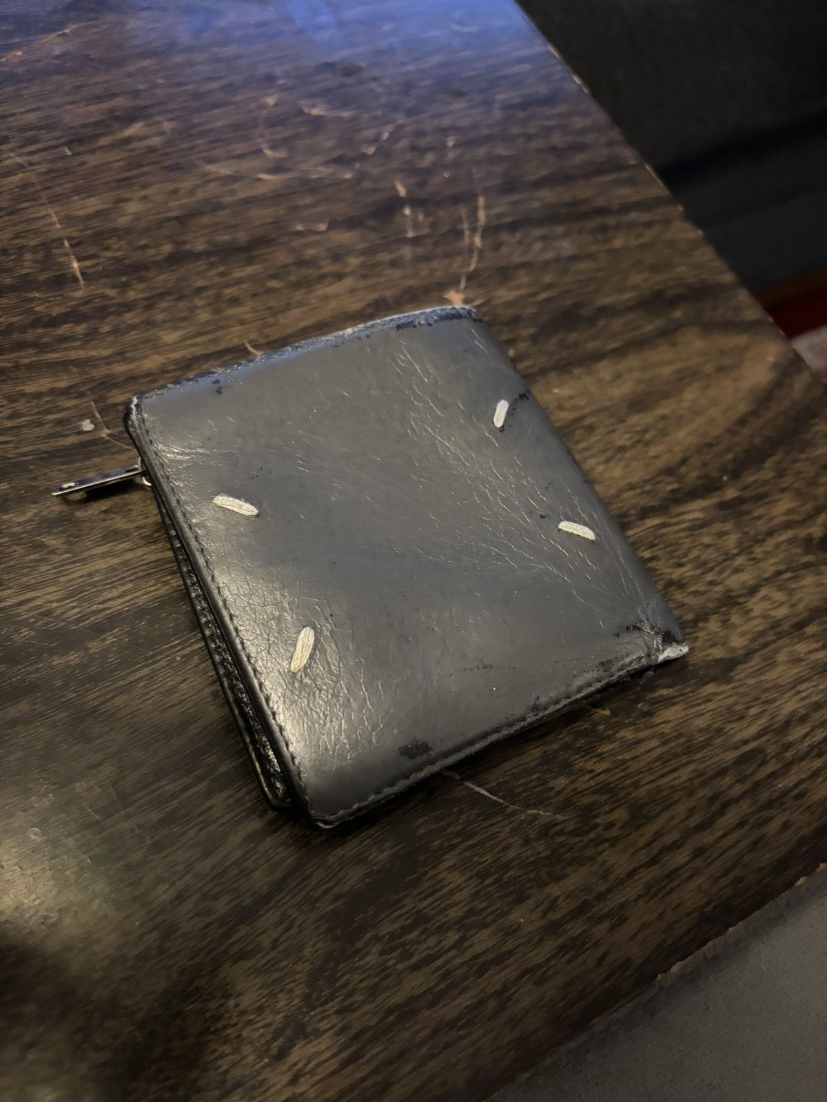 Maison Margiela Dark Grey Stitch Wallet Size ONE SIZE - 4 Thumbnail