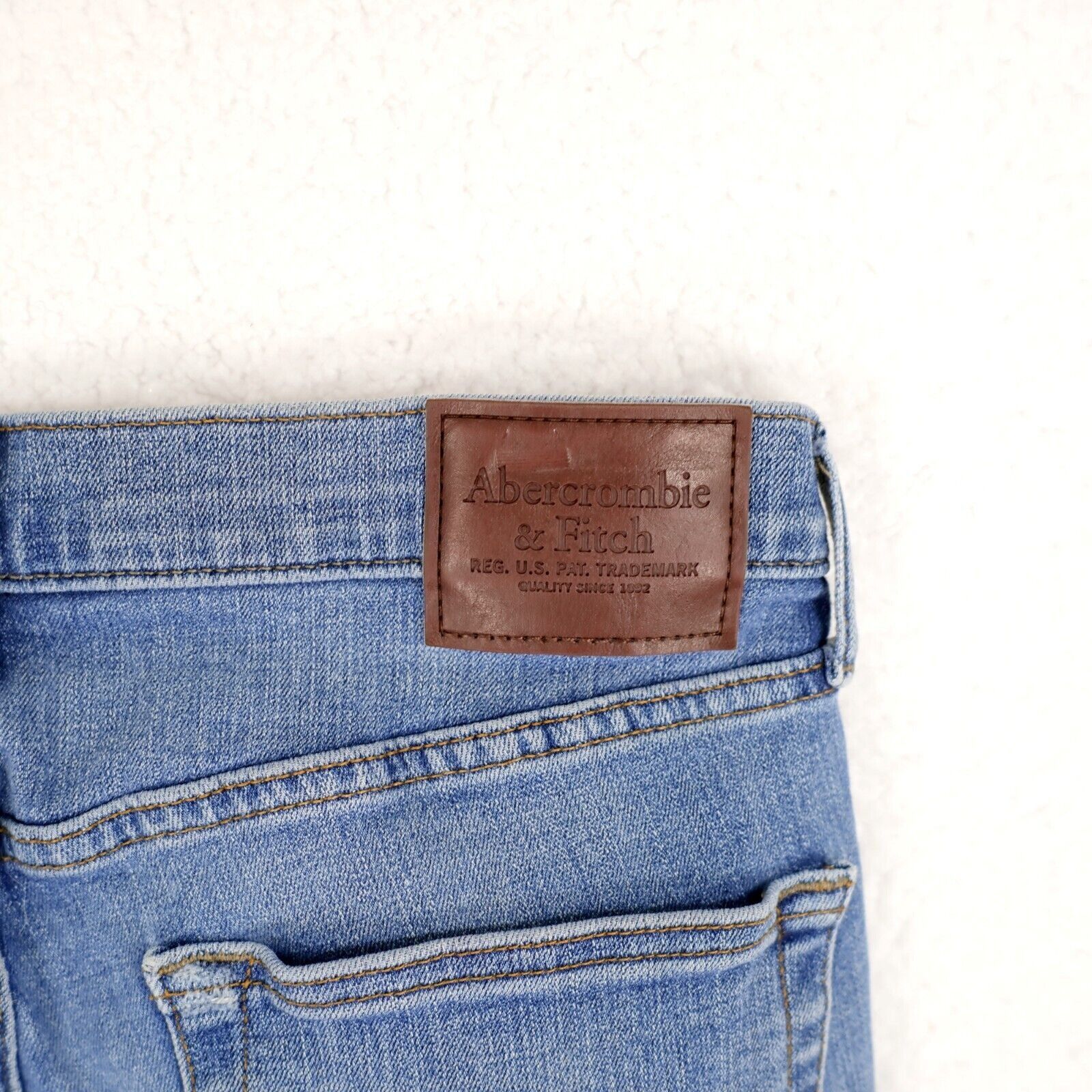Abercrombie & Fitch Abercrombie & Fitch Stretch Felix Super Skinny Blue Denim St Size US 31 - 6 Thumbnail