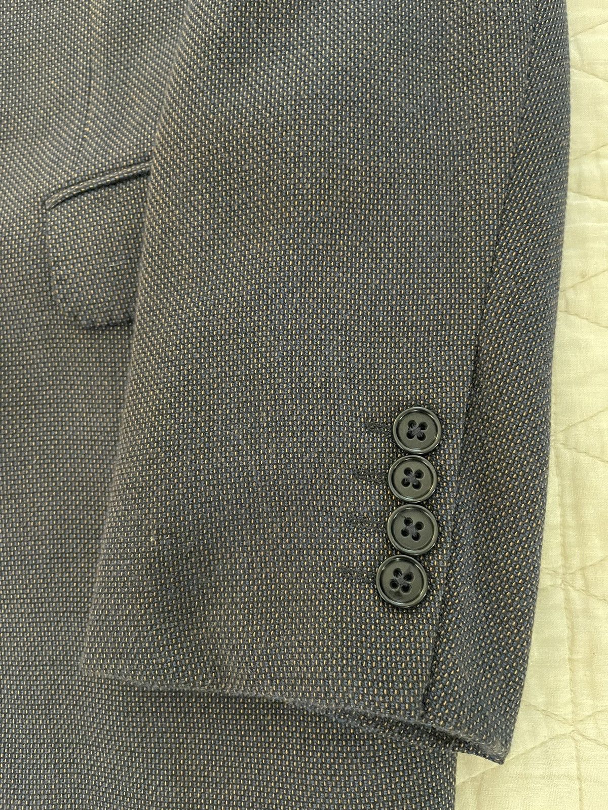 Armani Collezioni Iridescent Navy Nailhead Jacket Size 42R - 5 Thumbnail