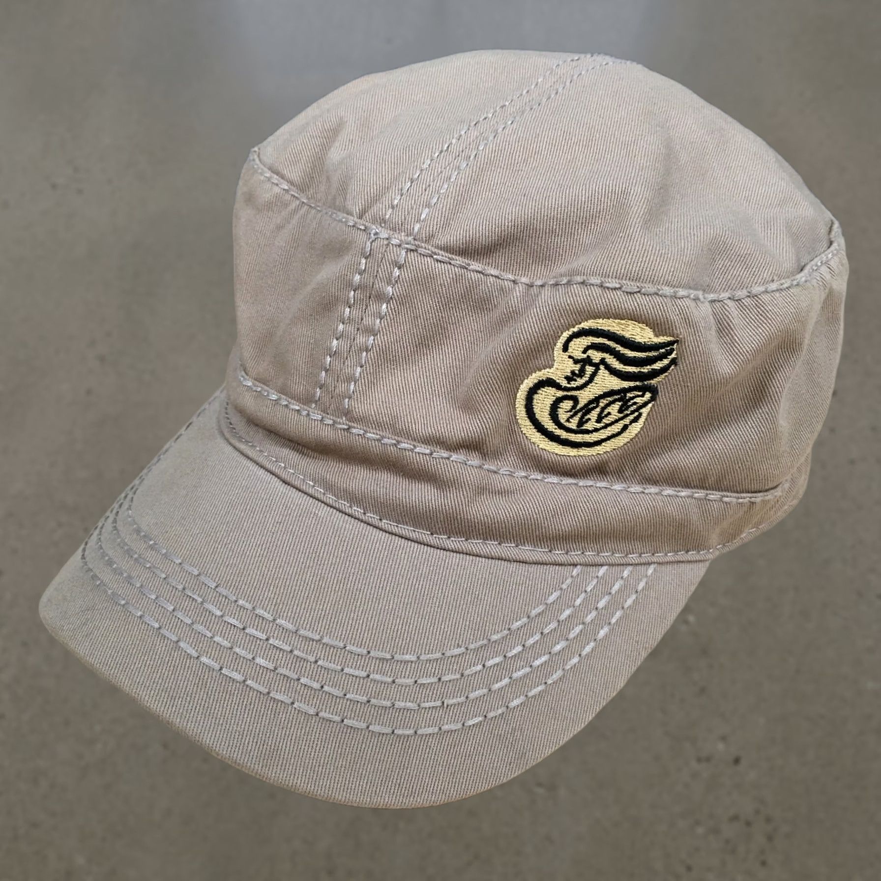 Panerai Panera Bread Employee Uniform Cadet Hat Beige Adjustable Military Style Cap Men Size ONE SIZE - 1 Thumbnail