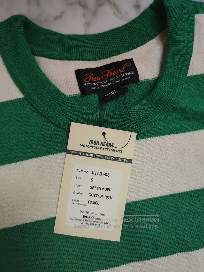 Iron Heart Iron Heart Green prisoner short-sleeved T-shirt Size US S / EU 44-46 / 1 - 3 Thumbnail