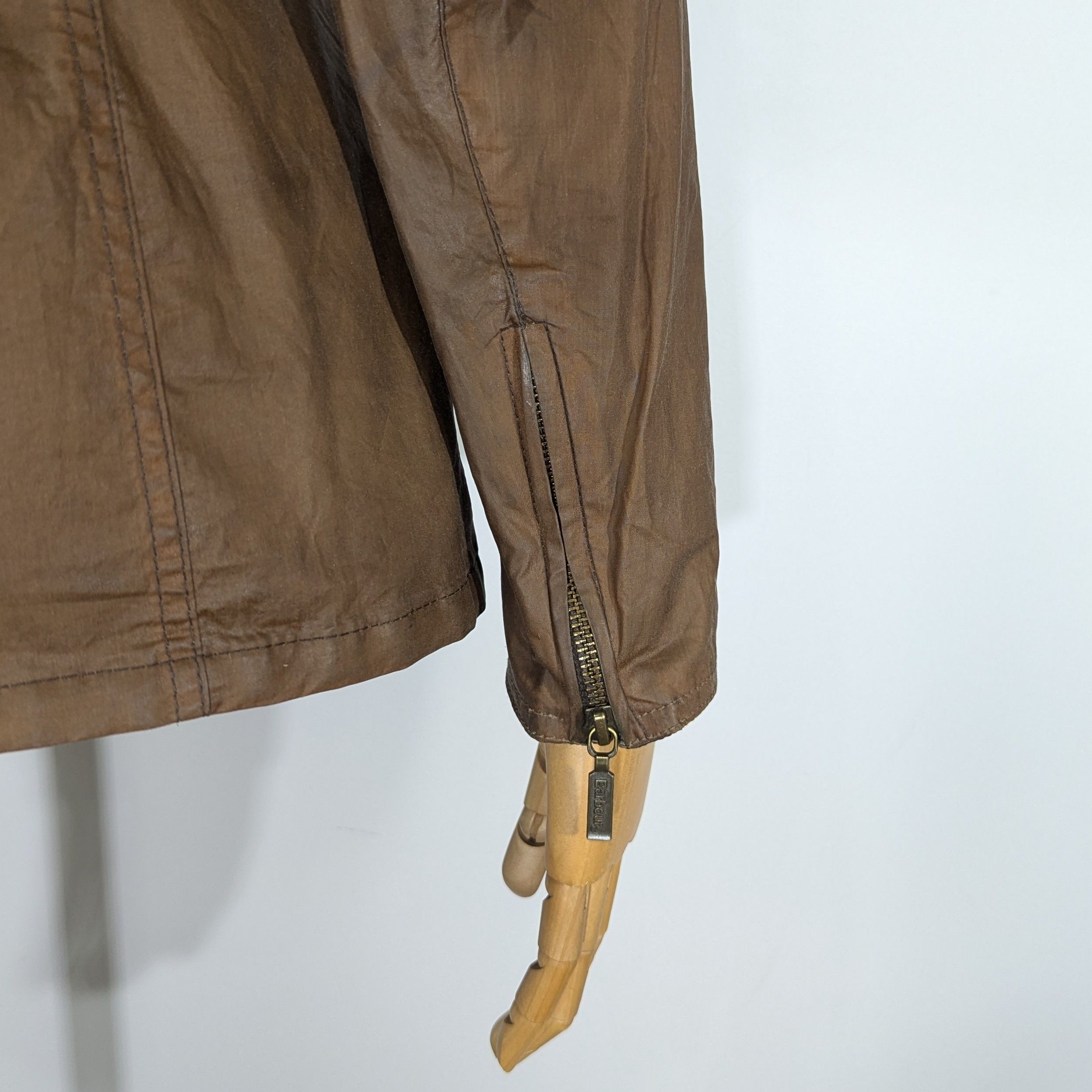 Barbour Barbour Emma Waxed Women's Jacket Brown Waxed Cotton Size S / US 4 / IT 40 - 9 Thumbnail