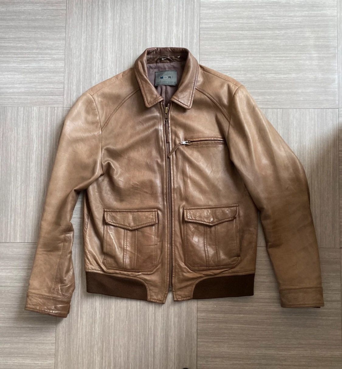 Vintage veste en cuir vintage marron Size US M / EU 48-50 / 2 - 1 Thumbnail