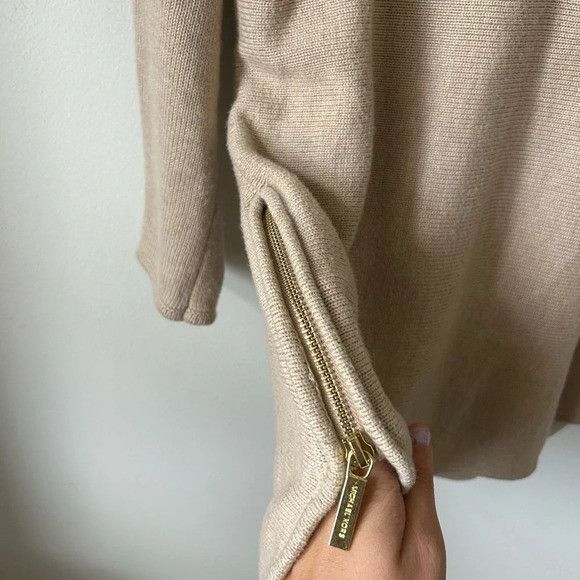 Michael Kors Michael Kors Long Sleeve Light Brown Sweater Size S / US 4 / IT 40 - 3 Thumbnail