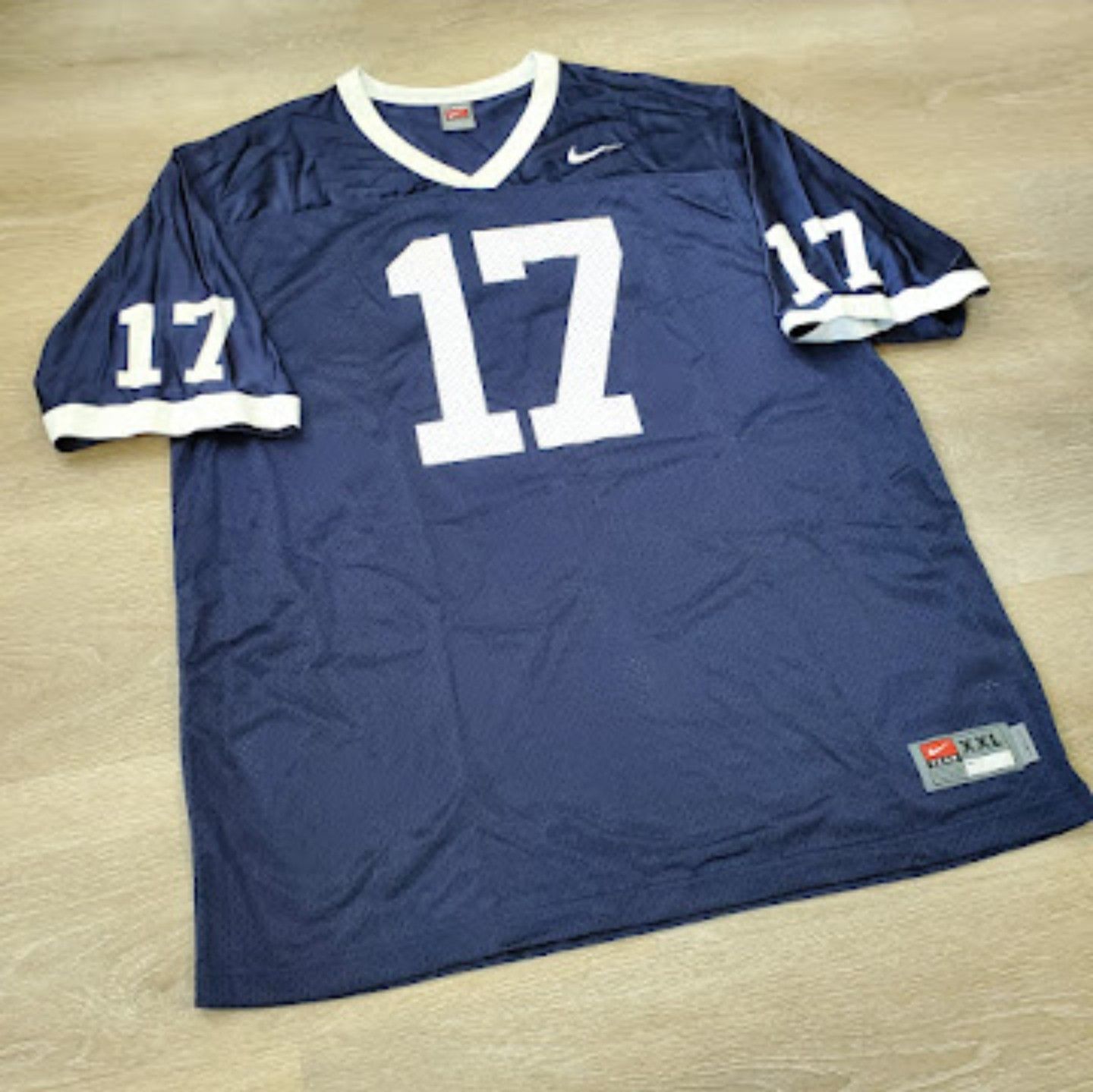 Nike Vtg Nike Penn State #17 Football Jersey Y2K NWOT Size US XXL / EU 58 / 5 - 6 Thumbnail