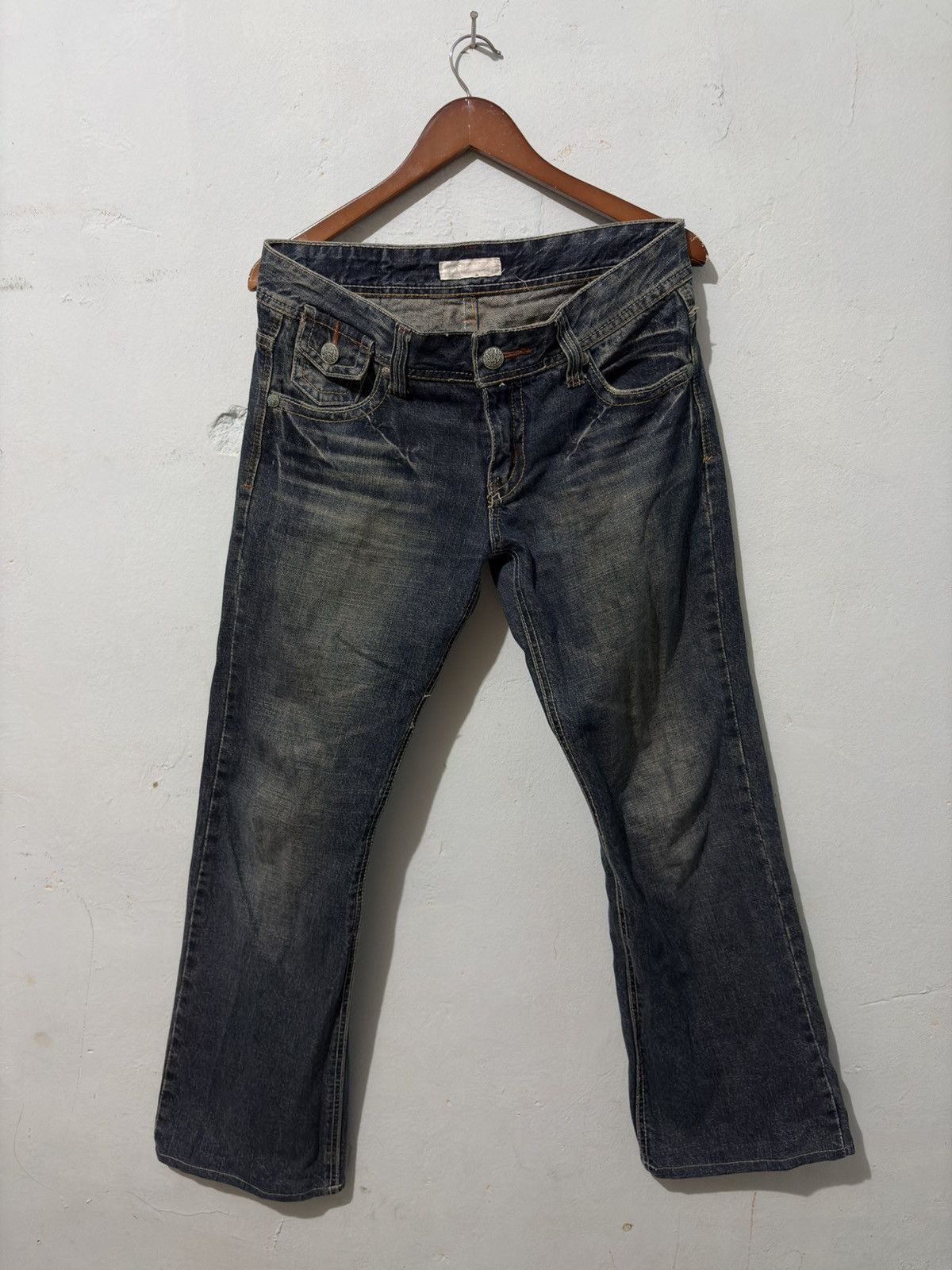 Japanese Brand Aqua Streetwear Flared Denim Size US 32 / EU 48 - 1 Thumbnail