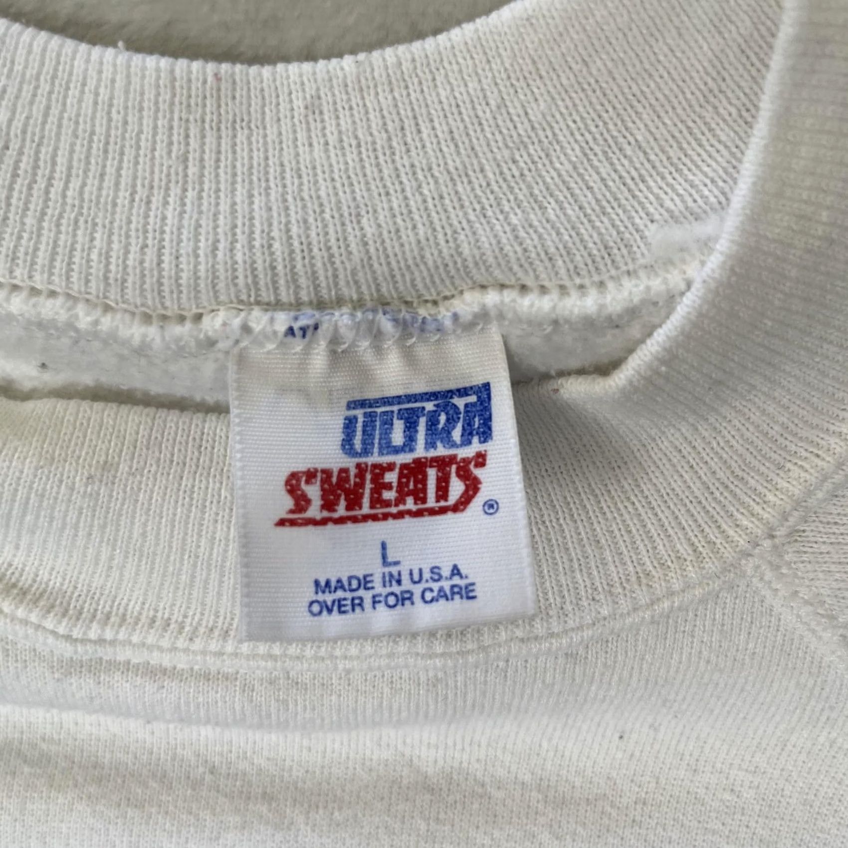 Vintage VINTAGE Ultra Sweats Sweatshirt White Blank Raglan Mens Large Crewneck USA Made Size US L / EU 52-54 / 3 - 4 Thumbnail
