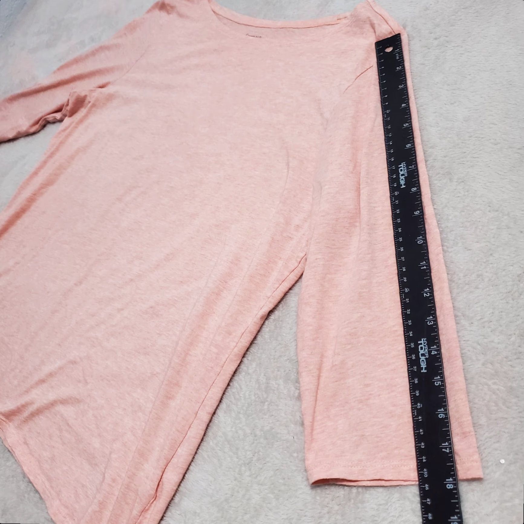 Vintage Garnet Hill Top Women XL Pink Soft Organic Pima Cotton Blend 3/4 Sleeve Capsule Shirt Womens Size XL / US 12-14 / IT 48-50 - 7 Thumbnail