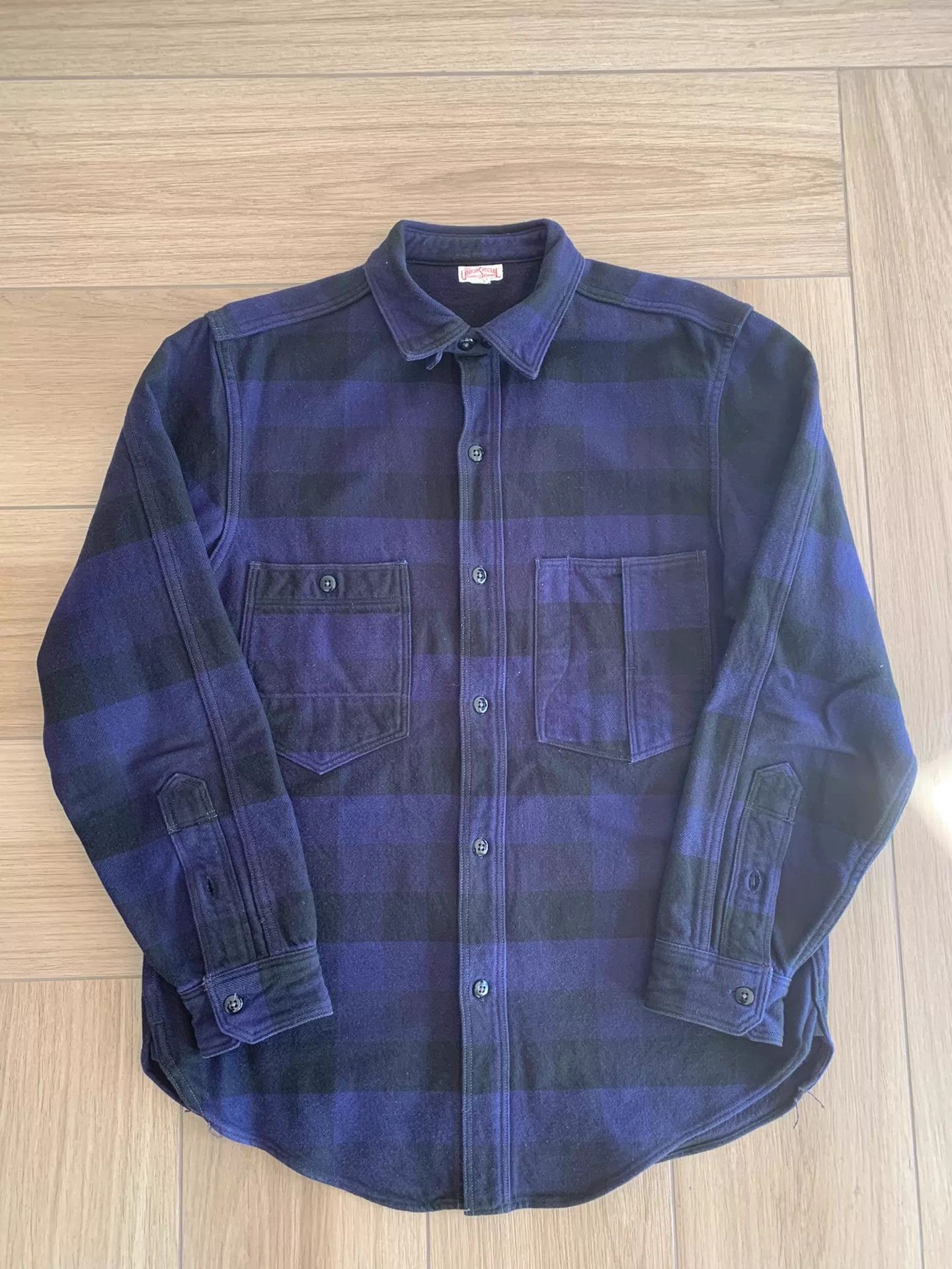 Freewheelers FREEWHEELERS RAILTON MECHANIC PLAID FLANNELSHIRT 17 Size US XL / EU 56 / 4 - 1 Thumbnail