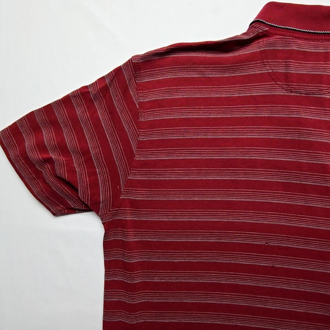 Ashworth Ashworth Desert Hawk Polo Shirt Striped Red Mens L Golf Top Size US L / EU 52-54 / 3 - 9 Thumbnail