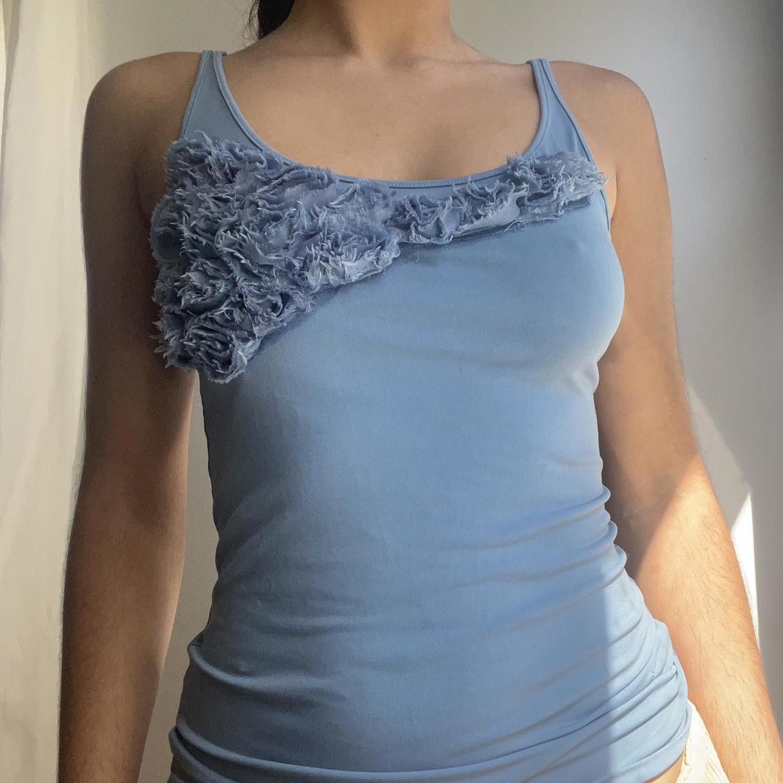 Other Light blue tank top with ruffles #feminine Size S / US 4 / IT 40 - 3 Thumbnail
