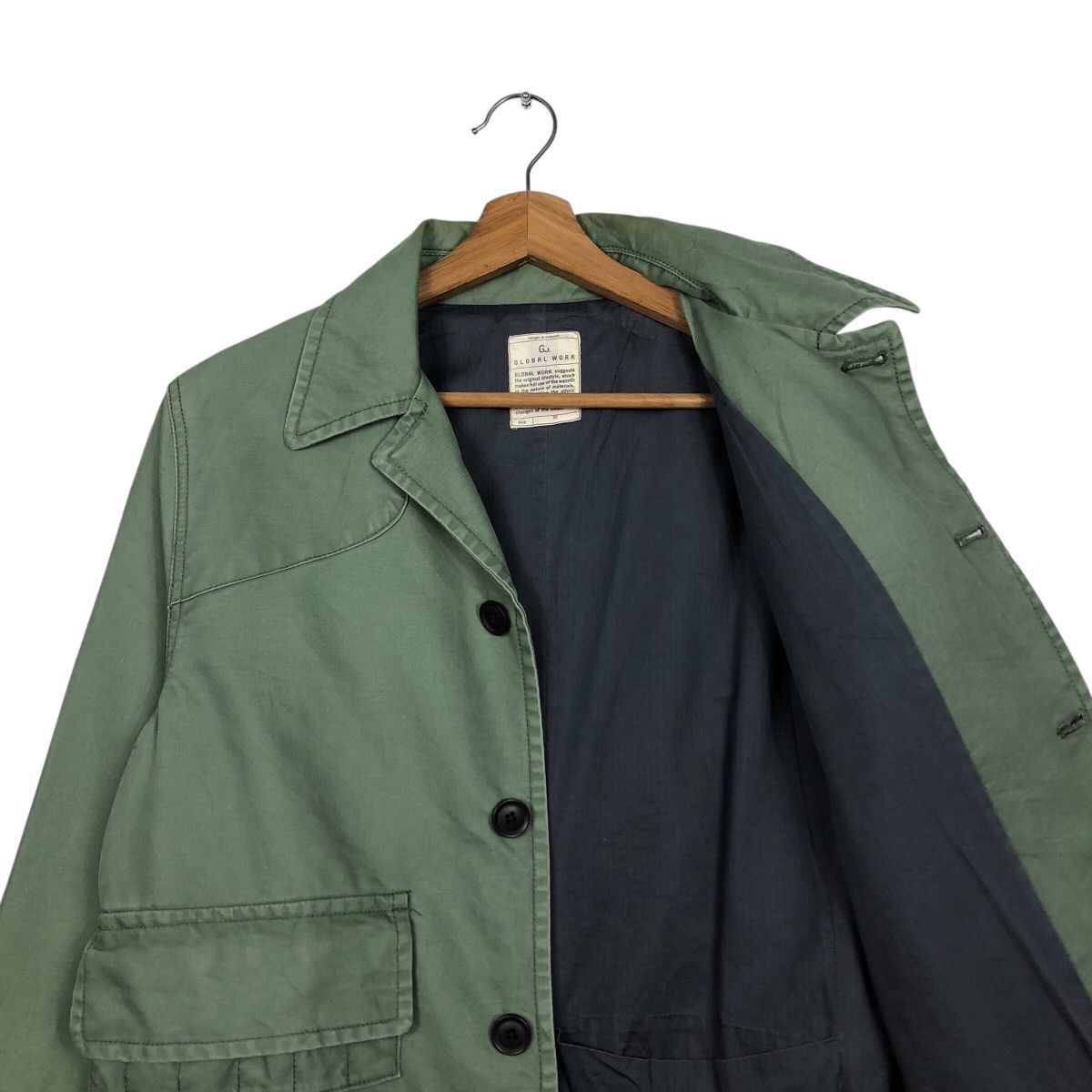Global Work Vintage Military Chore Work Jacket Global Work Issey Miyake Size US M / EU 48-50 / 2 - 15 Thumbnail