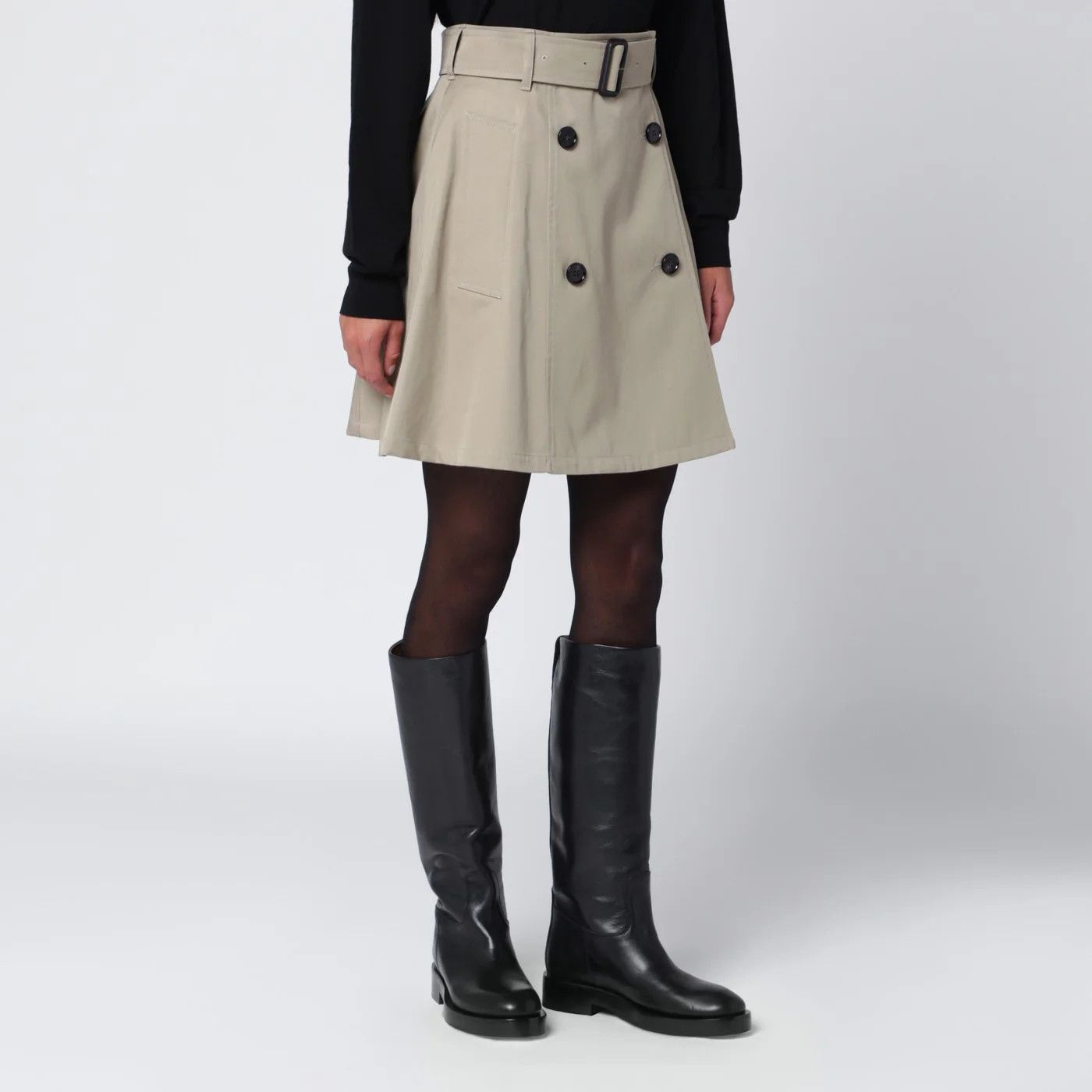 Burberry o1d2blof0426 Mini Skirt in Beige Size 26" / US 2 / IT 38 - 2 Thumbnail