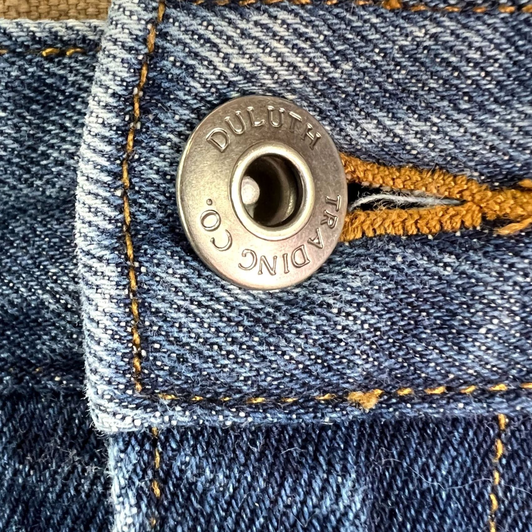 CO Duluth Mens Flex Denim Blue Relaxed Straight Jeans 46X30 Slim? No, keep: Duluth Mens Flex Denim Blue Relaxed Straight Leg Jeans 46X30 Size US 30 / EU 46 - 5 Thumbnail