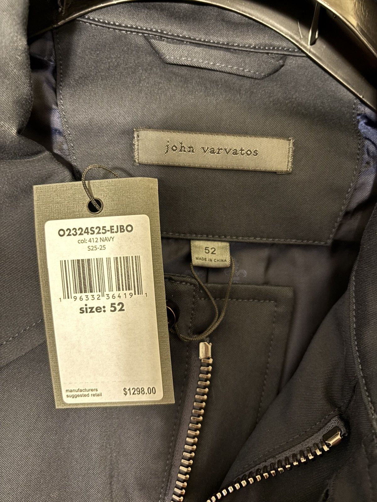 John Varvatos $1298 NWT John Varvatos Garvin Coat 52 Navy Blue Trench L Size US L / EU 52-54 / 3 - 3 Thumbnail