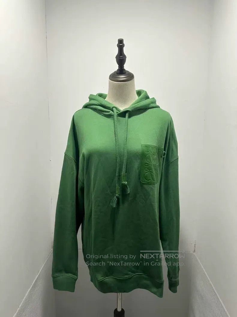Loewe Loewe Leather Patch Logo Hoodie Size S / US 4 / IT 40 - 1 Thumbnail