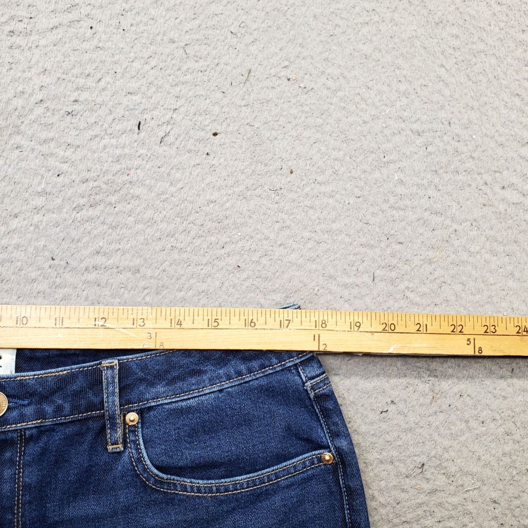 Vintage Seven7 Jeans Womens Size 12 Blue Denim Premium Loose Fit Straight Leg MY10341DE Size 34" / US 12 / IT 48 - 6 Thumbnail
