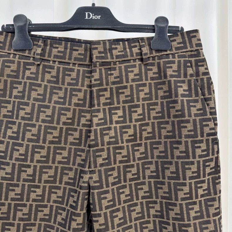 Fendi Fendi Double F Print Denim Shorts-2508 Size US 44 / EU 60 - 3 Thumbnail
