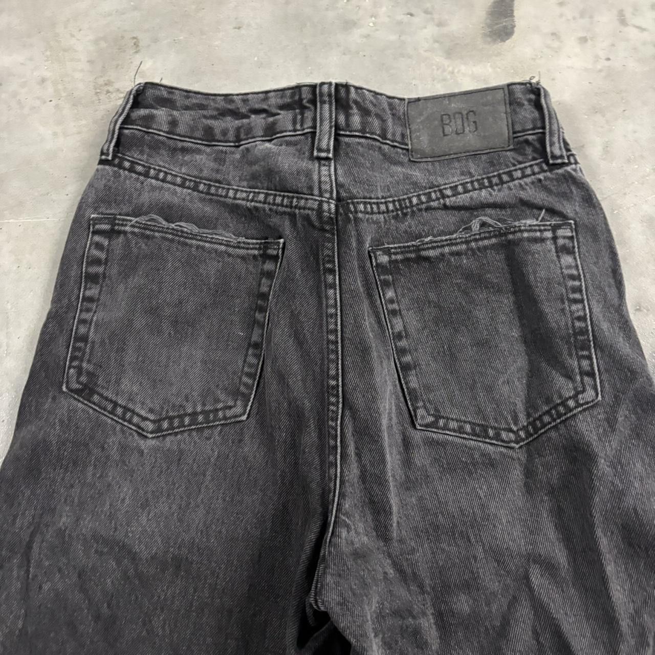 Vintage Crazy Vintage Y2K/2000s Black High Rise Distressed Baggy Denim Jeans! 25x32 Size 25" / US 0 / IT 36 - 5 Thumbnail